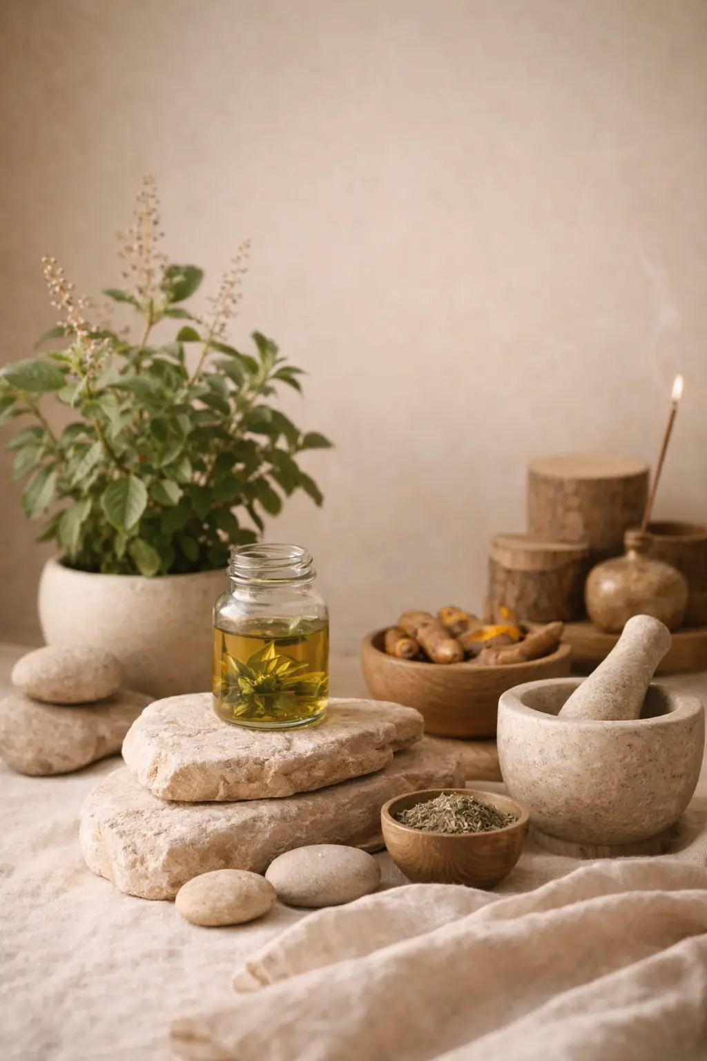 Épices et huiles ayurvédiques